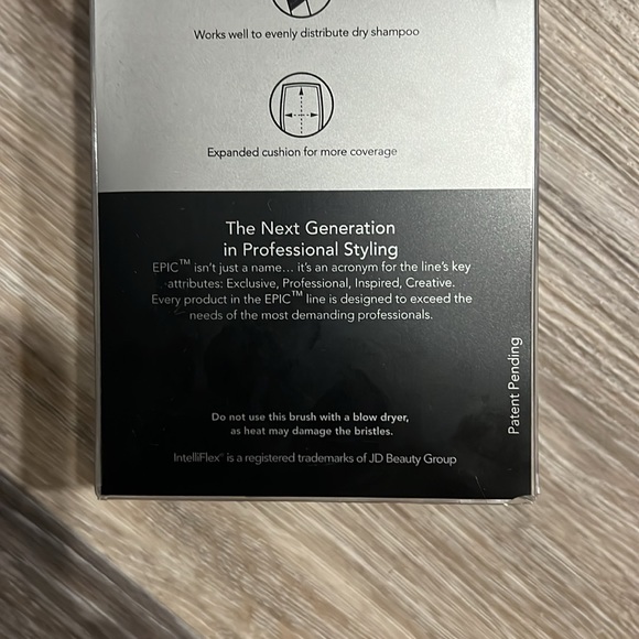 $10 addon /NIB EPIC professional shine enhancer boar plastic bristles hair brush - Picture 5 of 6